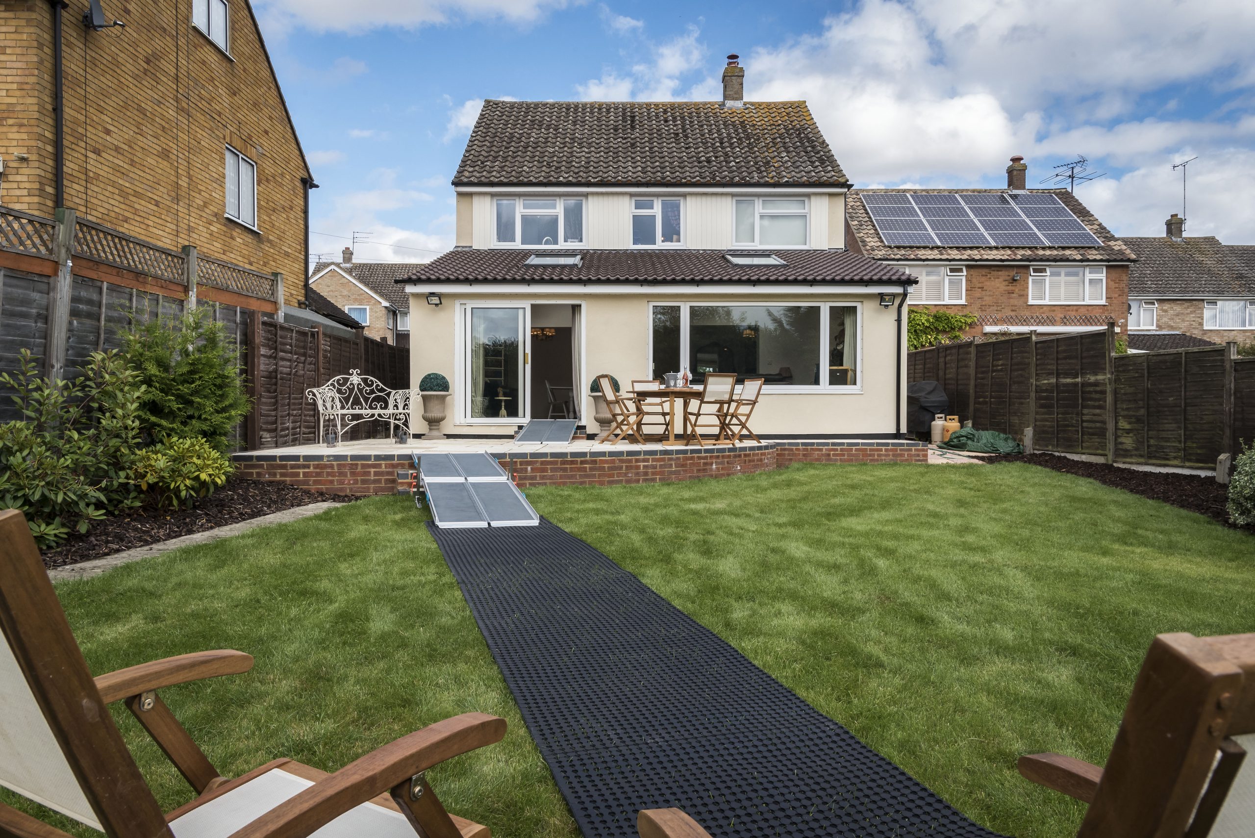 RampCentre Rollout-Trackway in use with High Rise Kit